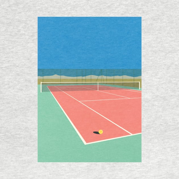 Tennis Court In The Desert by Rosi Feist